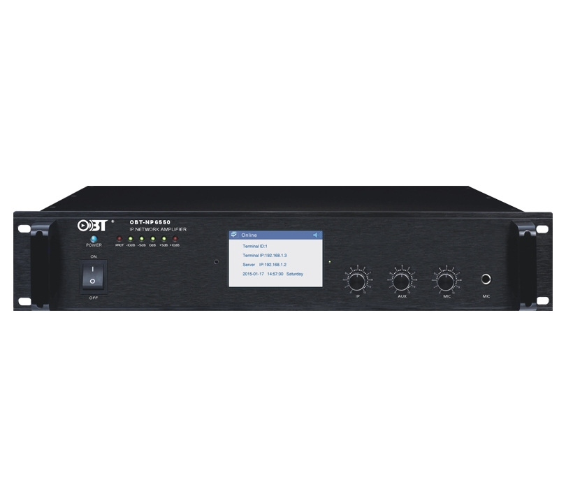 IP數(shù)字網(wǎng)絡定壓功放 OBT-NP6550